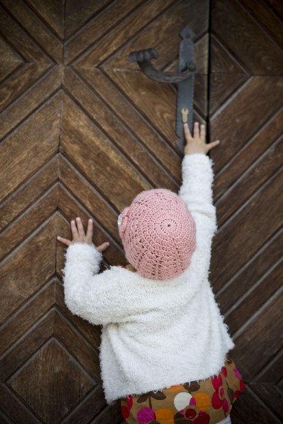 Child Opening The Door Free Stock Photo - Public Domain Pictures