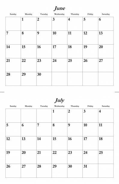 June July 15 Calendar Template Free Stock Photo Public Domain Pictures