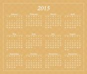 2015 naptár