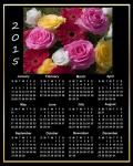 2015 Calendario Pink Roses