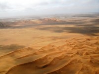 Vista aérea do deserto de Namib