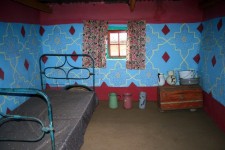 Bedroom in basotho home