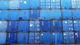 Blaue Container