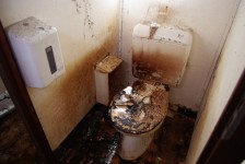 Spalony WC