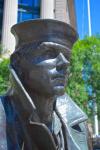 Rosto da estátua do marinheiro da marinh