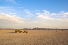 Schwache Auto Tracks in der Wüste