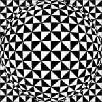 Geometrische Sphere Zwart Wit