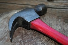 Hammer With Red Handle