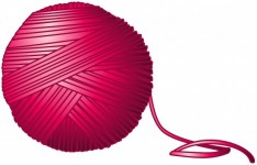 Hot Pink Ball of Yarn