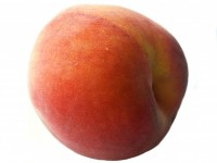 Peach isolé