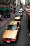 Line Of Mexican Taxis