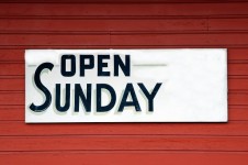 Deschis duminică Sign