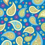 Paisley mönster bakgrund Färgglada