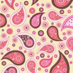 Paisley Pattern Sfondo rosa