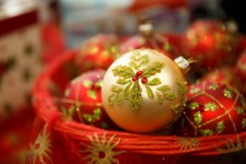 Red and gold Christmas decoration
