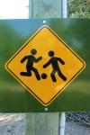 Road Sign Children Playing