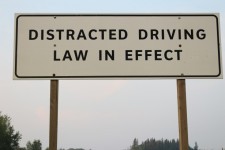 Road Sign Distracted Driving