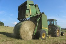 Round Hay Baler Tractor Farm