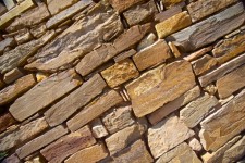 Sandstone Rocks In Wall