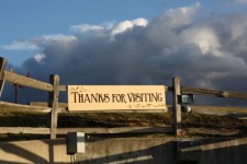 Thanks For Visiting Sign