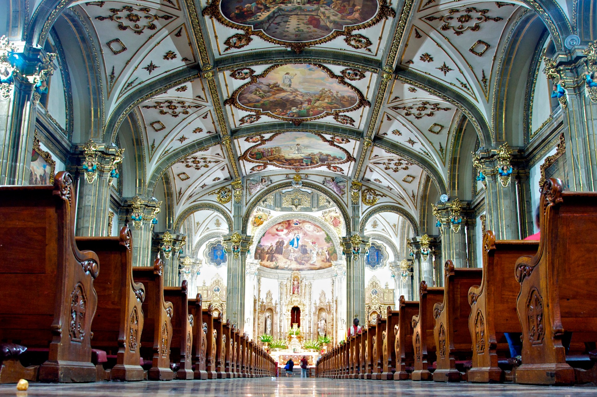 Inside Catholic Cathedral