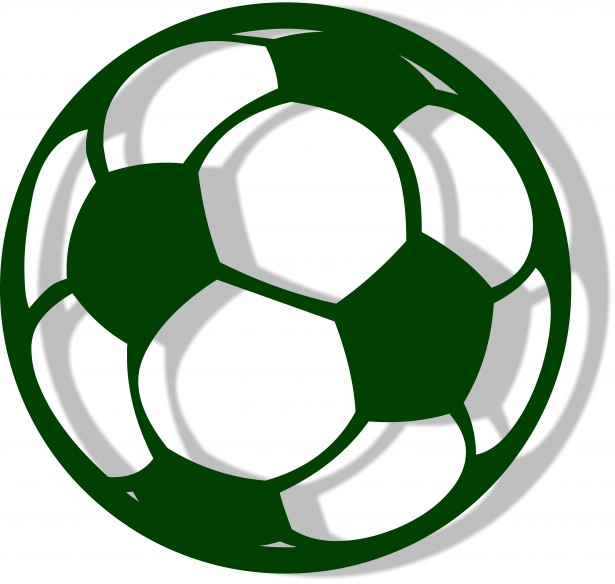 Bola de Futebol Verde e Amarela Stock Illustration