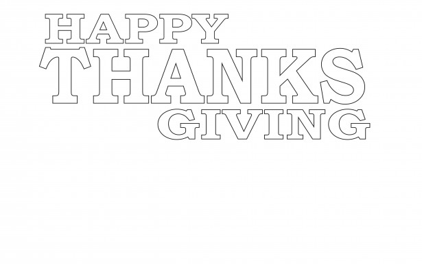 Happy Thanksgiving Coloring Page Free Stock Photo Public Domain Pictures