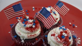 Americká vlajka Cupcakes