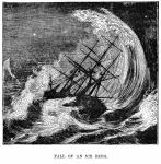 Antikes Bild - Welle und Schiff