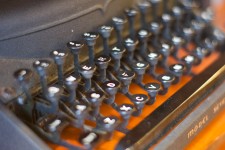 Antik írógép billentyűk