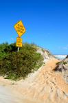Beach Eroze Sign