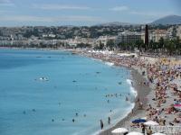 Strand in Nice, Frankrijk