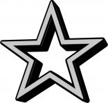 Icon negru stele