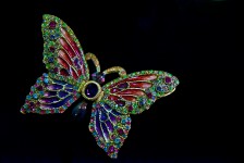Blue Jeweled Butterfly