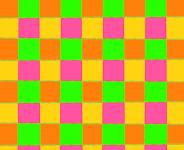 Candy coloured pink & green blocks