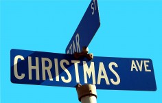 Christmas Ave Sign
