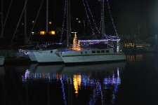 Christmas Lighted Sailboats