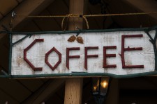 Coffee Sign made of wood