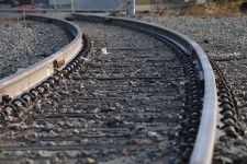 Curved Railroad Tracks