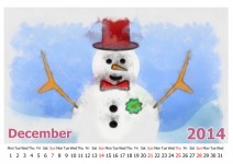 December 2014 calendar