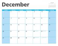 Decembrie 2015 Calendar Page