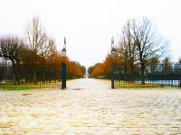 Francouzské Gates na podzim v Paříži