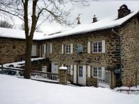 Frans huis in de winter