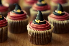 Halloween čarodějnice cupcakes