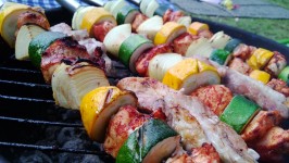 Home made campings brochettes