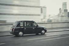 London Cab In Movement