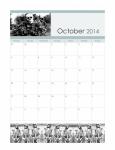 Октябрь 2014 Календарь скелет