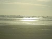 Zand Zee Zonsondergang Achtergrond