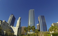 Arranha-céus no centro de Los Angeles