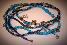 Turquoise beads and charms